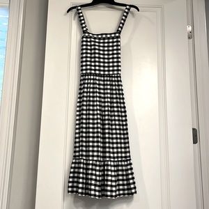 Black and white gingham dress